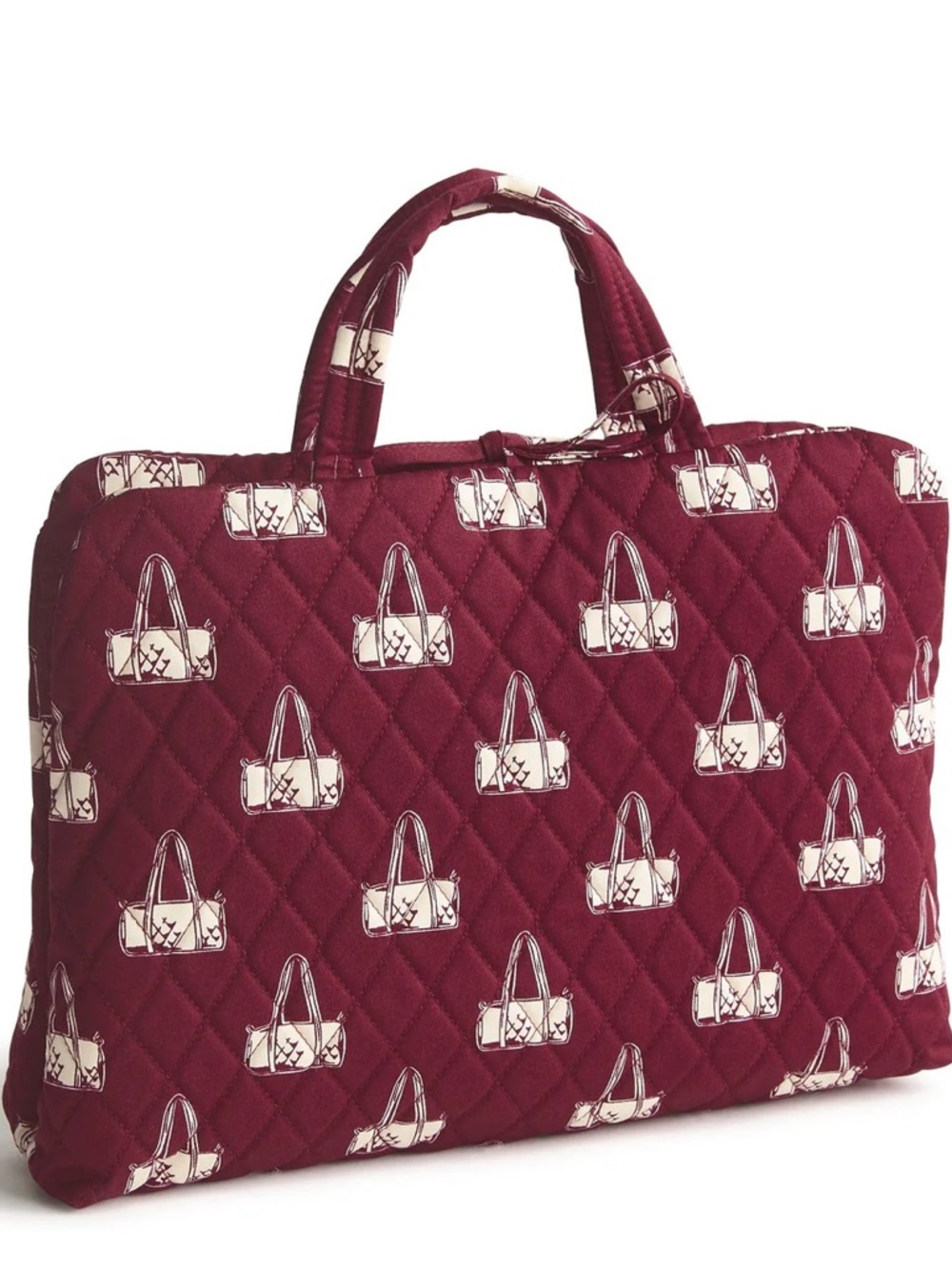 New Vera Bradley Tie Tablet Travel Organizer Duffle Mosaic Premium Cotton NWT